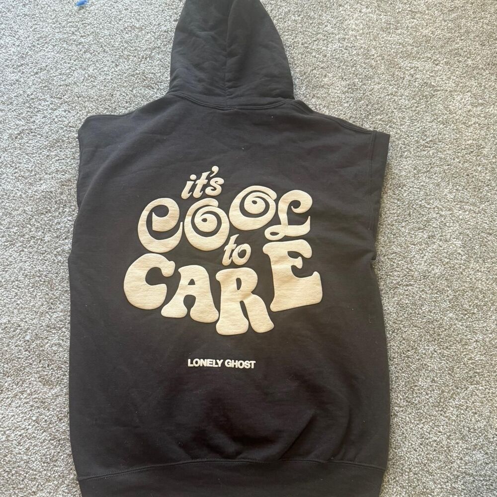Lonely-ghost Women's Black Hoodie - Picture 6 of 6